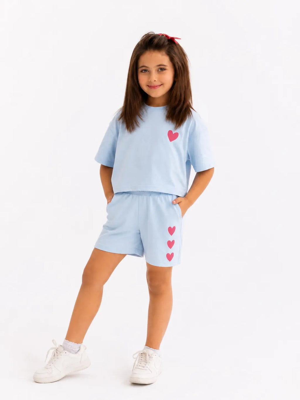 Girls' Cotton Candy Outing Set - Light Blue back