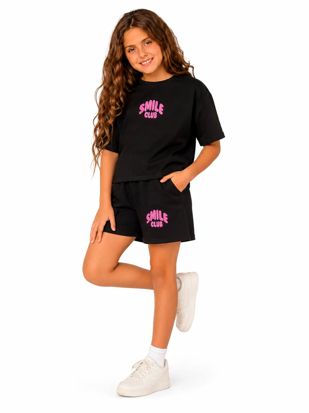 Girls' Cotton Candy Outing Set - Black back
