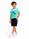 Boys' Cotton Candy Tee & Shorts Set - Mint