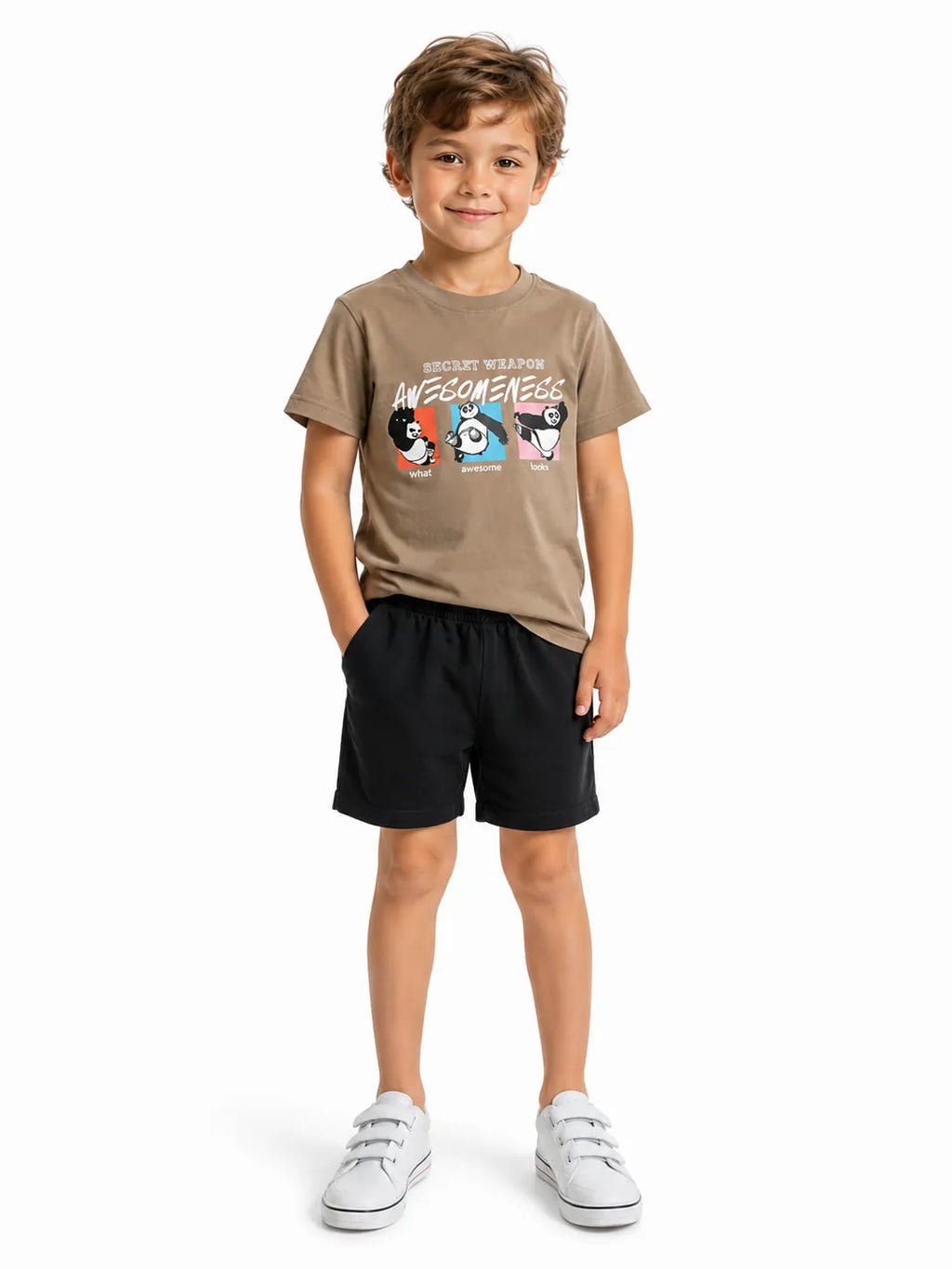 Boys' Cotton Candy Set - Taupe 3