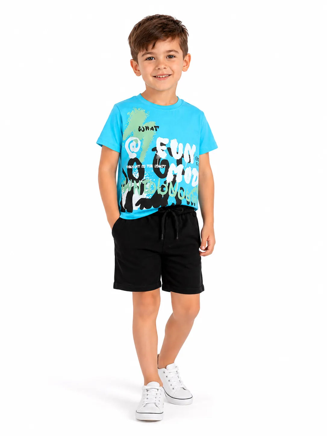 Boys' Cotton Candy Set - Turquoise 2