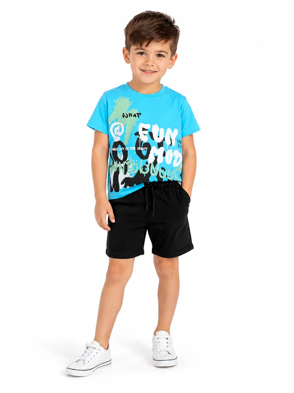Boys' Cotton Candy Set - Turquoise 4
