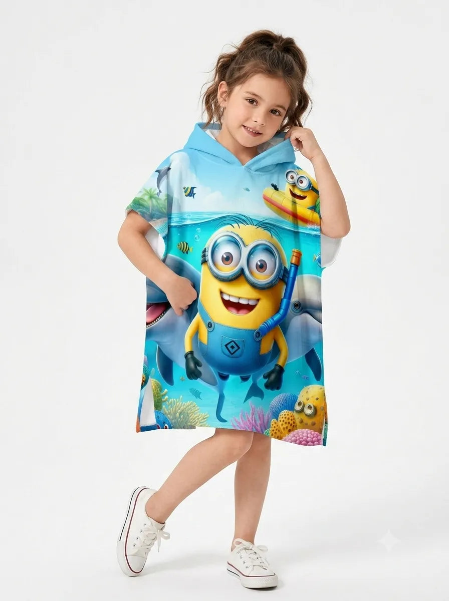Boys' Hooded Beach Poncho - Minions