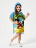 Boys' Hooded Beach Poncho - Goku