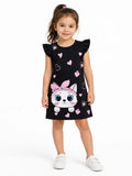Girls' Silk-Screen Cotton Tee
