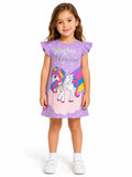 Girls' Silk-Screen Cotton Tee