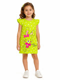 Girls' Silk-Screen Cotton Tee