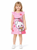 Girls' Silk-Screen Cotton Tee