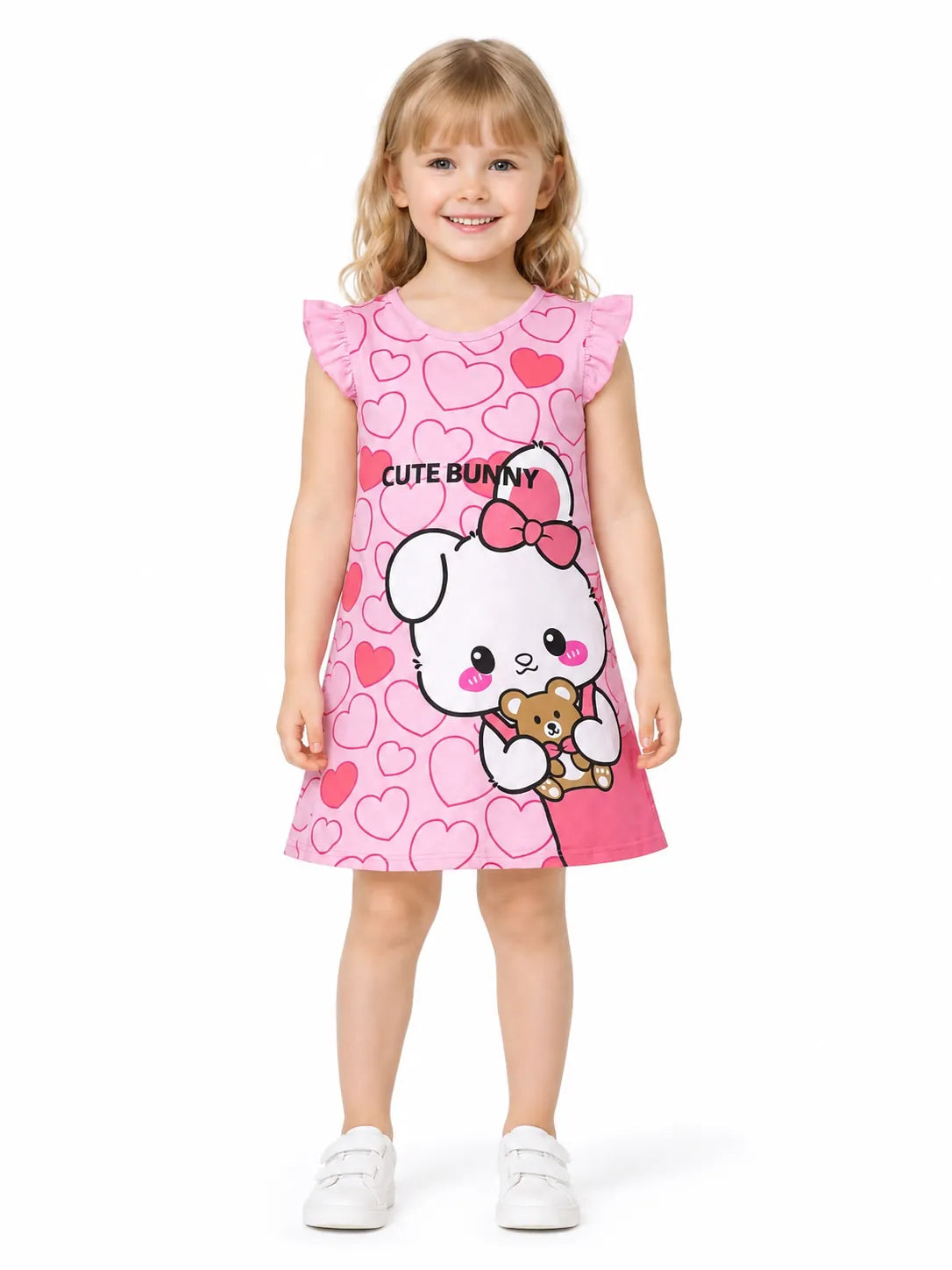 Girls' Silk-Screen Cotton Tee