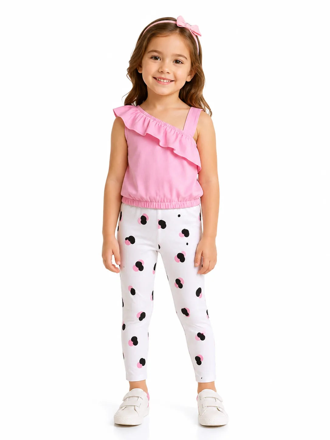 Girls' Lycra Tee & Leggings Set