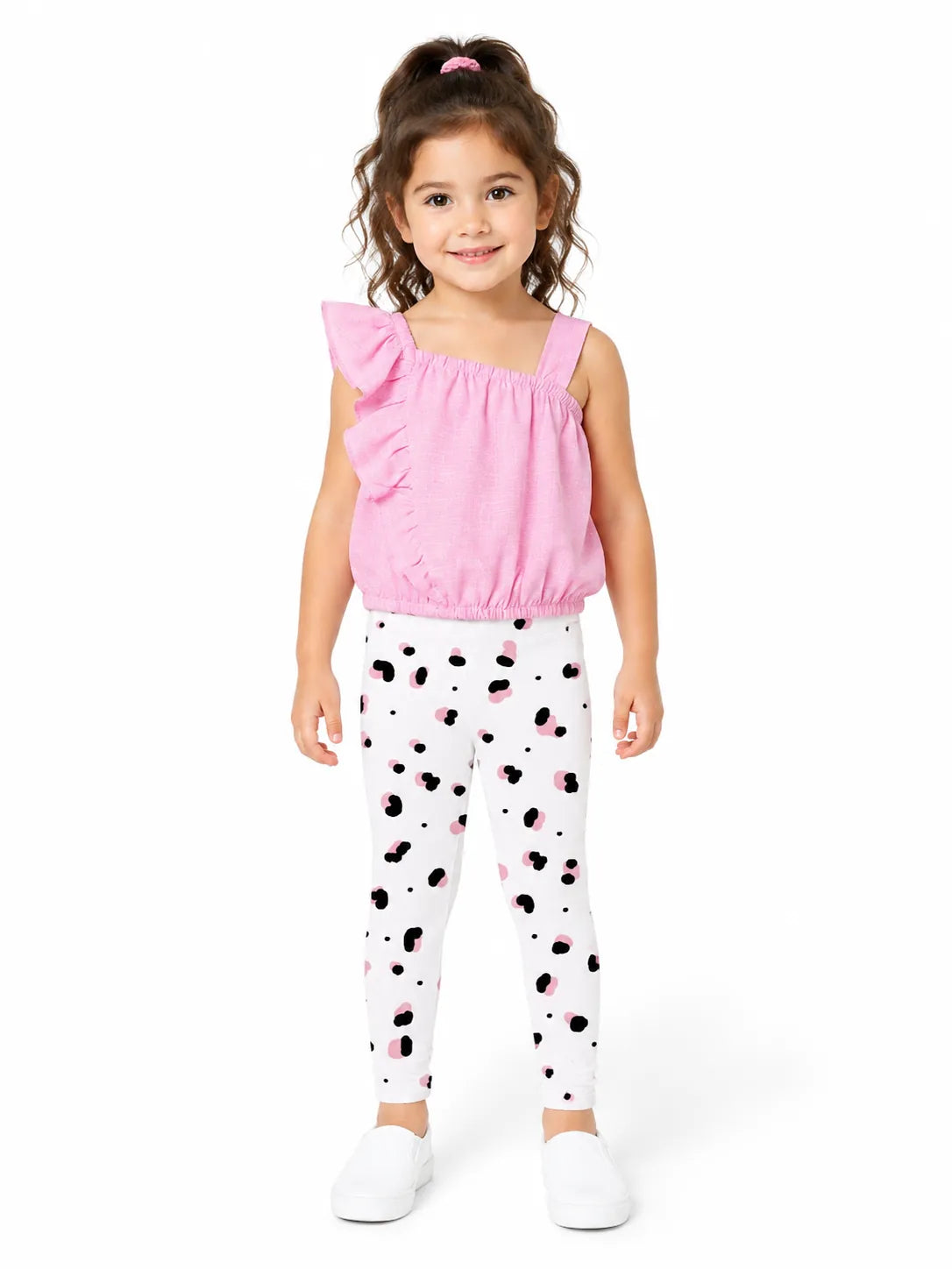 Girls' Lycra Tee & Leggings Set - back