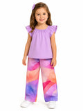 Girls' Tee & Barbie-Print Trousers Set
